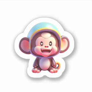 Baby Cute Monkey Sticker
