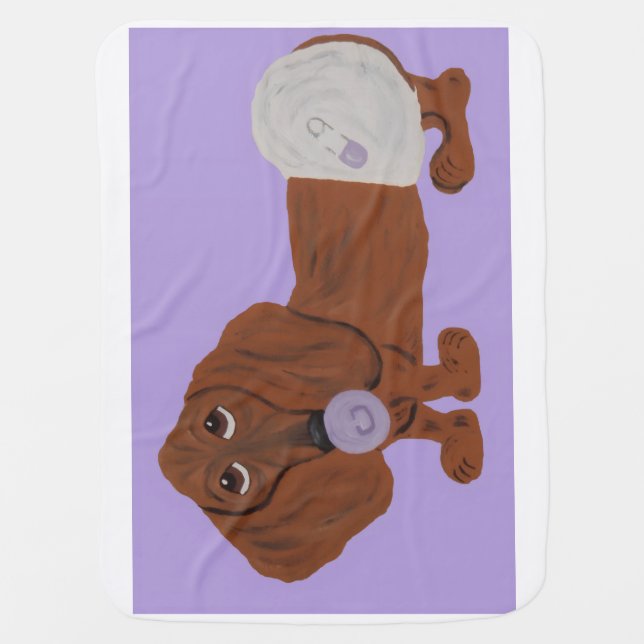 Baby Dachshund Blanket (Front)