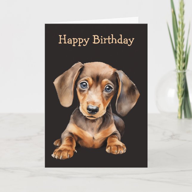 Baby Dachshund Card (Front)