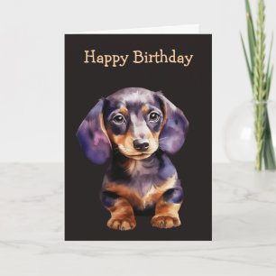 Baby Dachshund Card