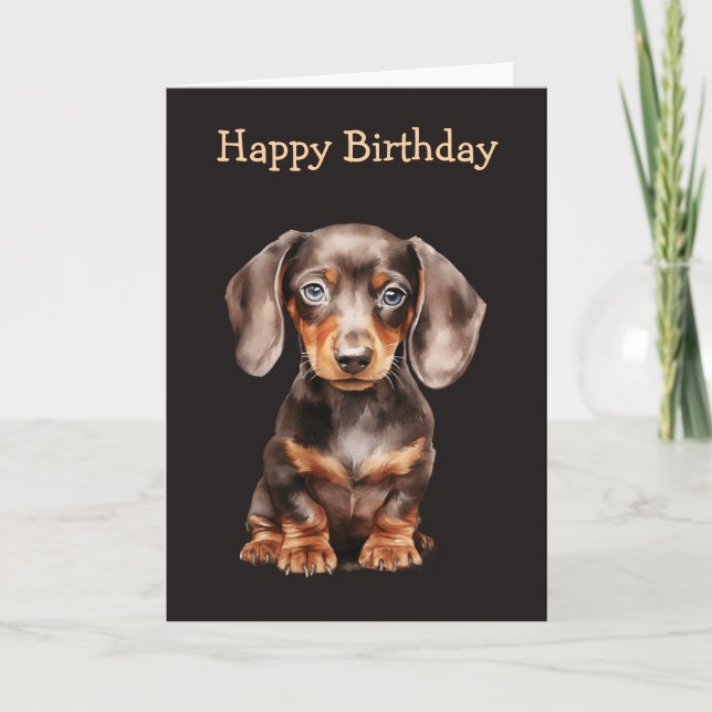Baby Dachshund Card (Front)