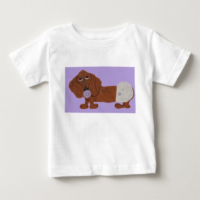 Baby Dachshund T-Shirt (Front)