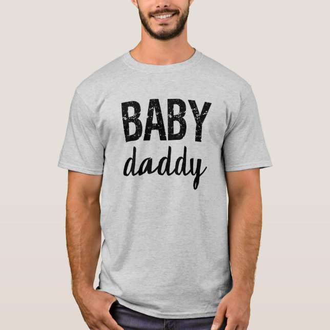 Baby Daddy Funny Men's Shirt (Front)