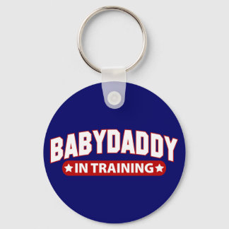 Baby Daddy In Training Keychain