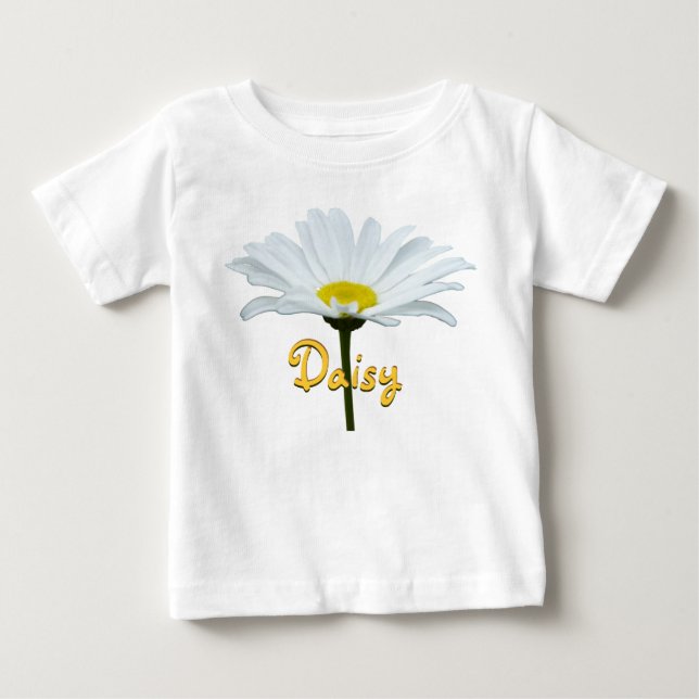 Baby Daisy T-shirt Personalized Daisy Baby Shirt (Front)