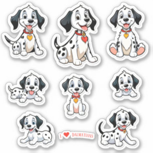 Baby Dalmatians Scrapbook Stationery Stickers
