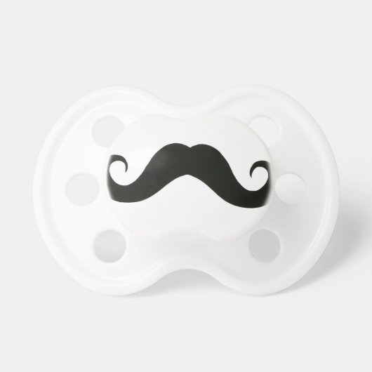 Baby Dastardly Villain Mustache Pacifier (Front)