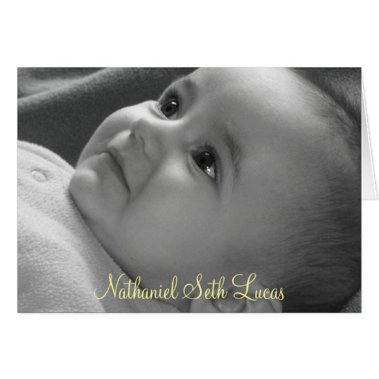 Baby Dedication Card