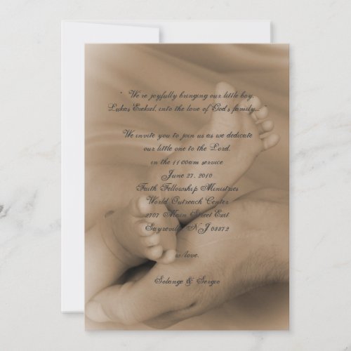 baby dedication announcements