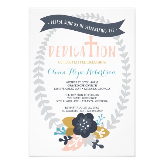 Baby Blessing Ceremony Invitations 5