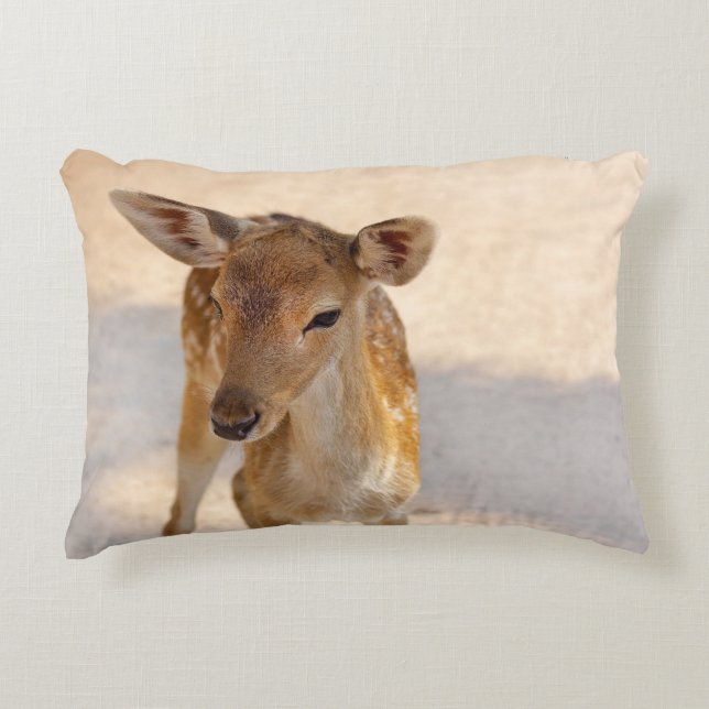 Baby Deer Accent Pillow (Front)