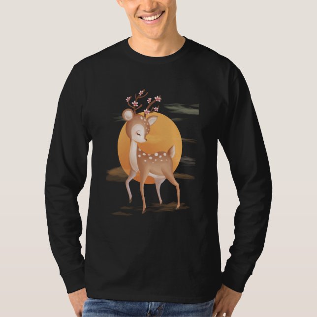 Baby Deer Adorable Fawns For Youth and Adult T-Shirt (Front)