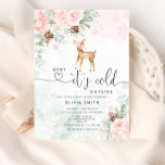 Baby deer Baby it's cold outside baby shower Invitation<br><div class="desc">Baby deer Baby it's cold outside baby shower. 
Matching items available.</div>