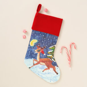 Baby Deer Christmas Stocking