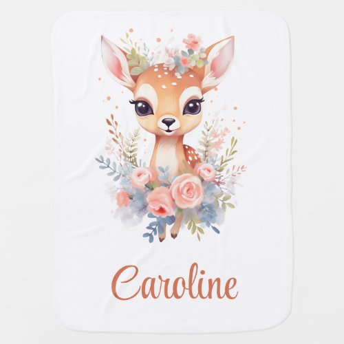 Baby Deer Custom Blanket