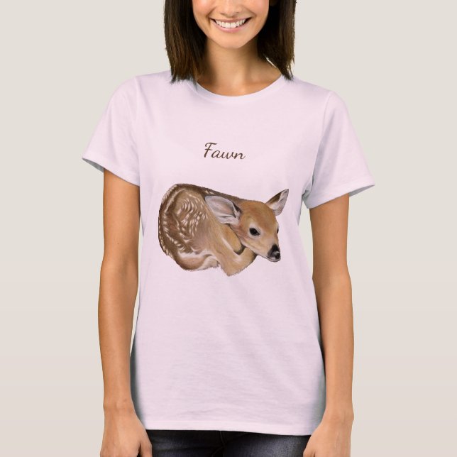 Baby Deer Fawn T-Shirt (Front)