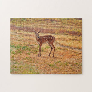Baby Deer Fawn Wildlife Art Puzzle