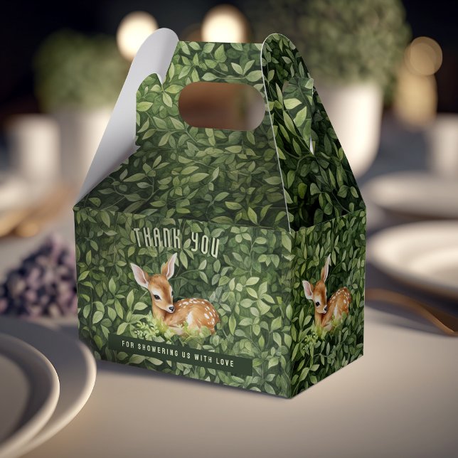 Baby Deer Foldable Favor Gift Box Baby Shower (Creator Uploaded)