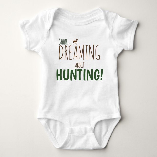 Baby Deer Hunting Jersey Bodysuit Shirt (Front)