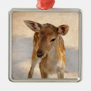 Baby Deer Metal Ornament