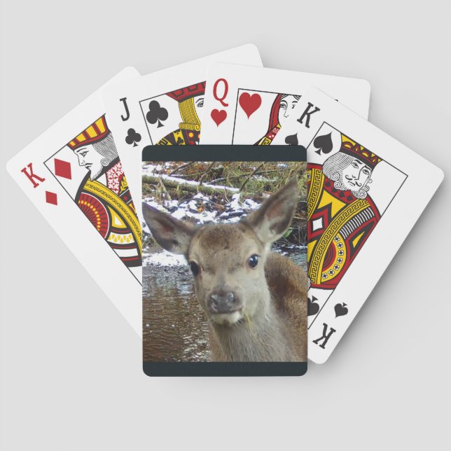 Baby Deer  Poker Cards (Back)