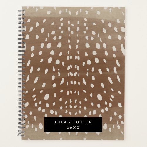 Baby Deer Spots Animal Print Pattern Planner