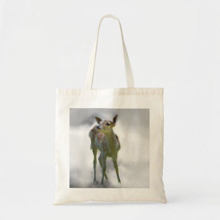 Baby Deer's Curiosity Tote Bag