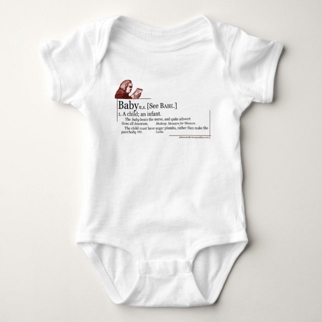 "Baby" Definition Onsie Baby Bodysuit (Front)