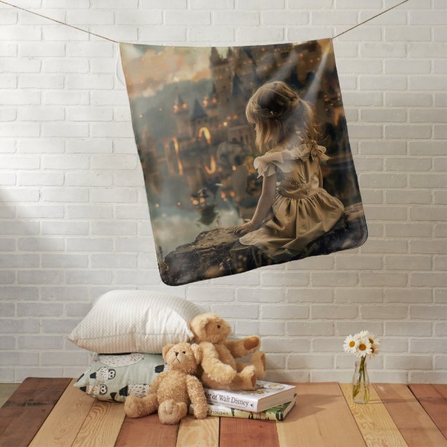Baby Deken with Princess Elly Print Blanket (In Situ)