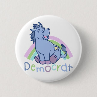 Baby Democrat Donkey Button