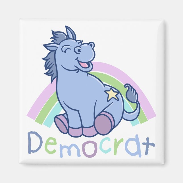 Baby Democrat Donkey Magnet (Front)