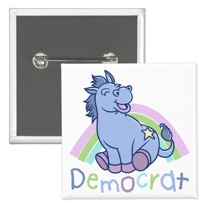 Baby Democrat Donkey Pinback Buttons