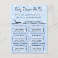 Baby Diaper Raffle Tickets Postcard
