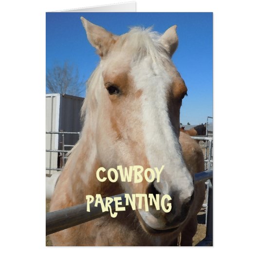 Baby Diapers - Cowboy Parenting Cards (Front)