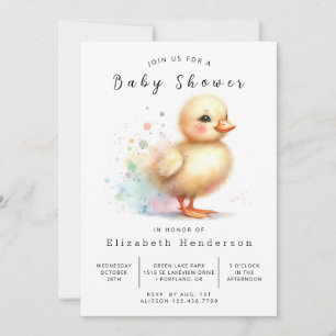 Baby Digital Duck Baby Shower Invitation
