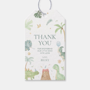 Baby Dino Baby Shower Party Favor Gift Tags