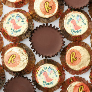 Baby Dino Birthday Party Reese's Peanut Butter Cups