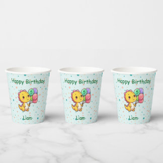Baby Dino Paper Cups