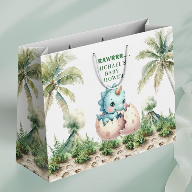 Baby Dino Party Gift Bag with Hatching Soon (Baby Dino Party Gift Bag with Hatching Soon)