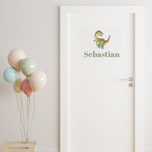 Baby Dino rex Custom Name Personalized Nursery  Wall Decal