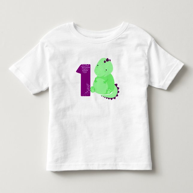 Baby Dinosaur 1st Birthday Toddler T-shirt (Front)
