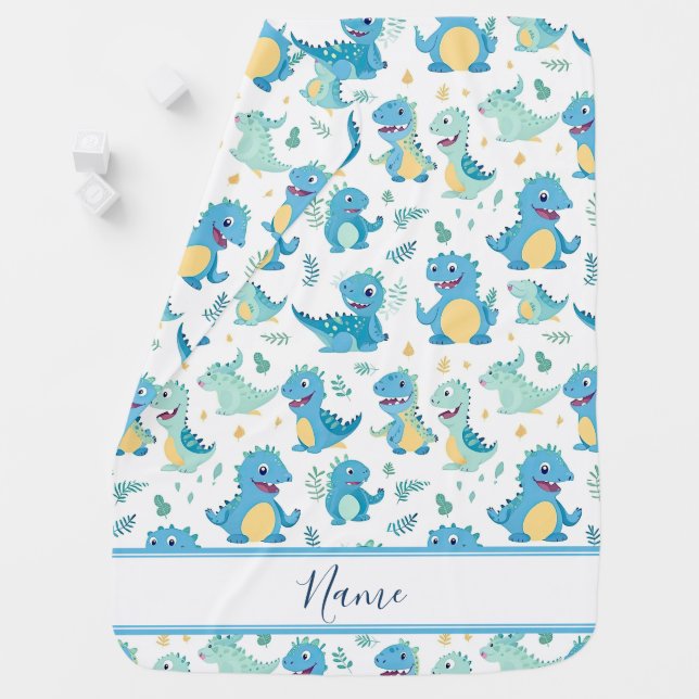 Baby Dinosaur Baby Blanket (In Situ)