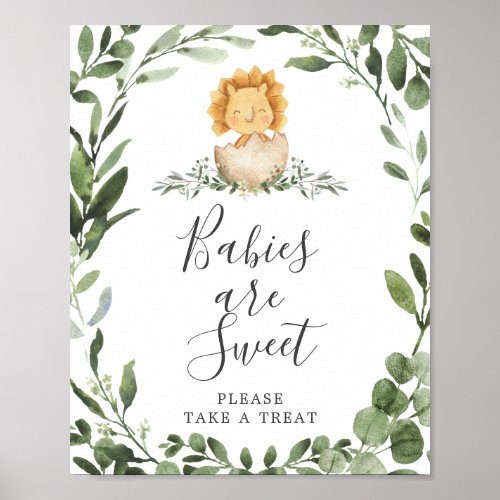 Baby Dinosaur Baby Shower Babies Are Sweet Sign