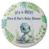 Baby Dinosaur Blue & Green Chocolate Covered Oreo (Front)