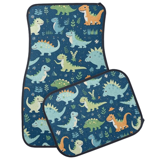 Baby Dinosaur Car Floor Mat (Set)