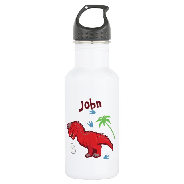 Baby Dinosaur Carnotaurus Stainless Steel Water Bottle (Front)