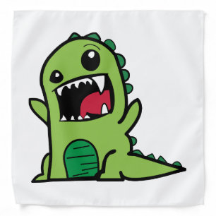 Baby dinosaur cartoon bandana