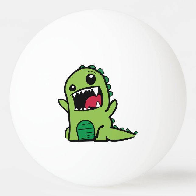 Baby dinosaur cartoon Ping-Pong ball (Back)