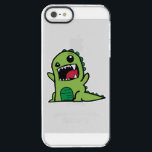 Baby dinosaur cartoon clear iPhone SE/5/5s case<br><div class="desc">Great gift for family,  friends or even for yourself! You can customize this product by adding your own text, photo etc! Just click on "customize it" button to create your one of a kind product! This design is also available on many other products.</div>
