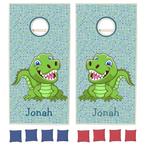 Baby Dinosaur Design Cornhole Set